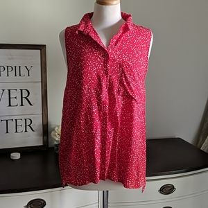 3 for $15
Pinkie sleeveless top red with stars